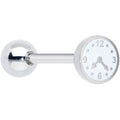 Cute Little Clock Barbell Tongue Ring
