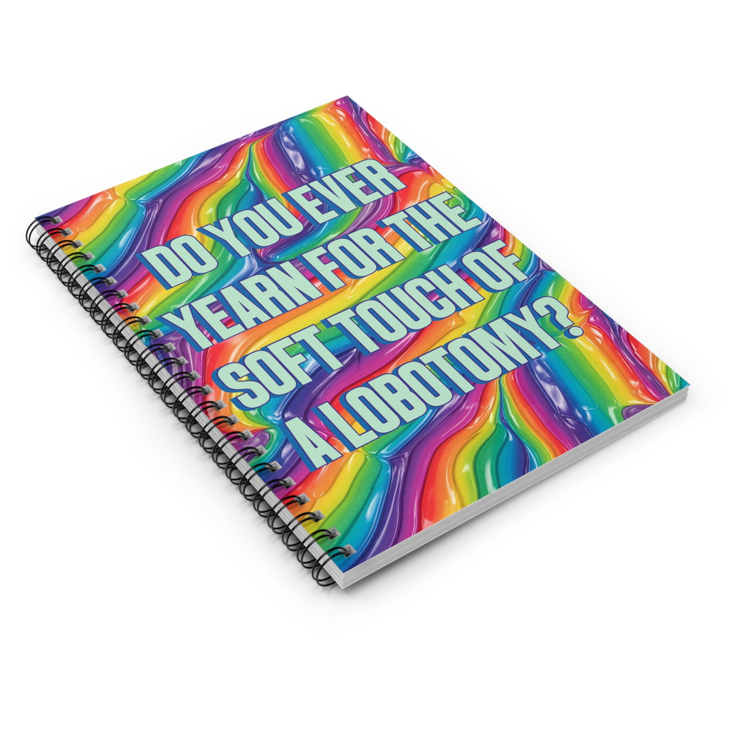 Bespattered Facade "Lobotomy" Spiral Notebook - Lined Pages