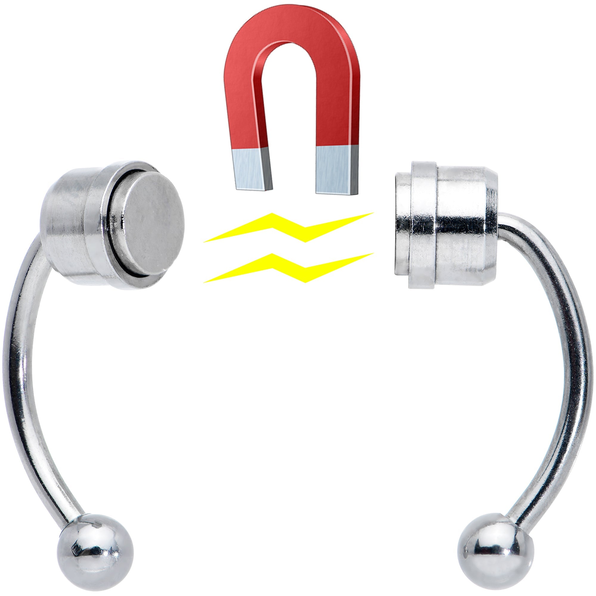 Magnetic Septum Ring Horseshoe Non-Pierced Fake Nose Ring