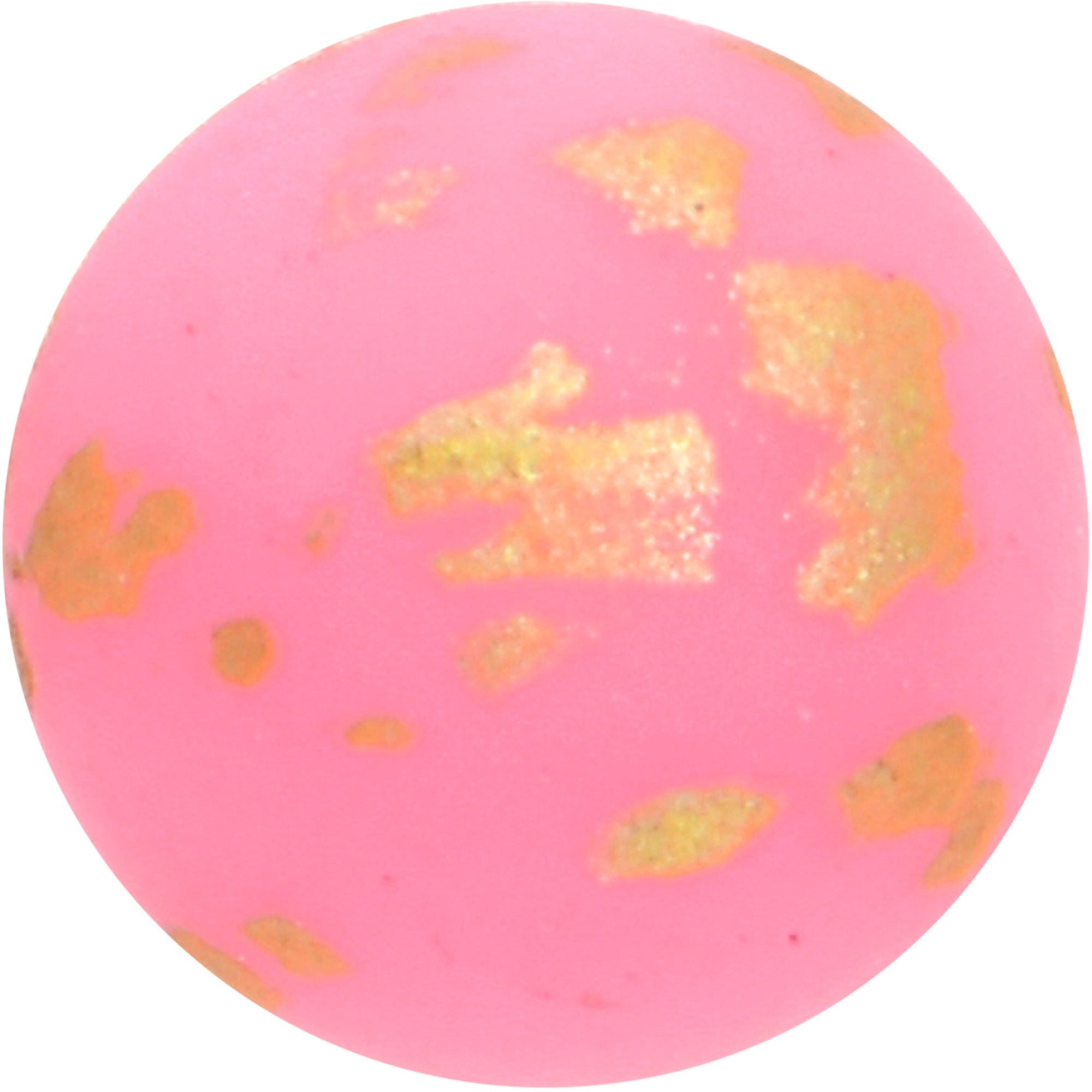 16G 5/16 Matte Pink Splatter Pattern Labret Monroe Tragus