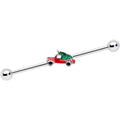 14G Christmas Tree in a Truck Industrial Barbell 38mm