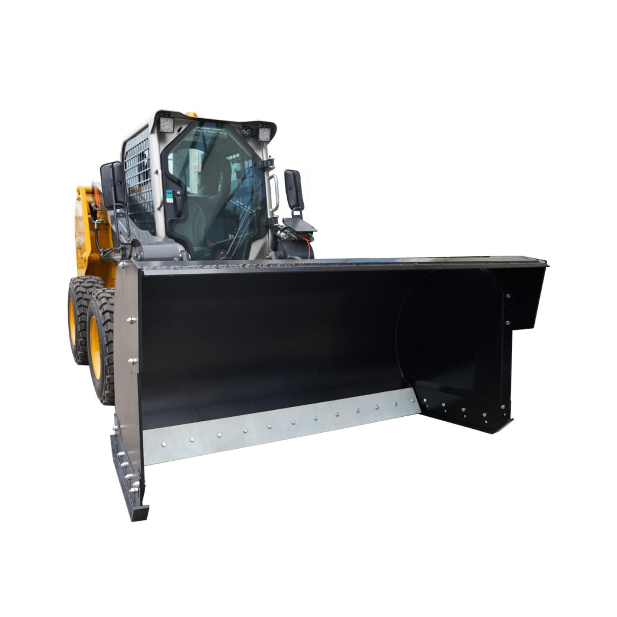 74-Inch Heavy-Duty Skid Steer Trip Edge Snow Pusher Attachment (SAK34098)