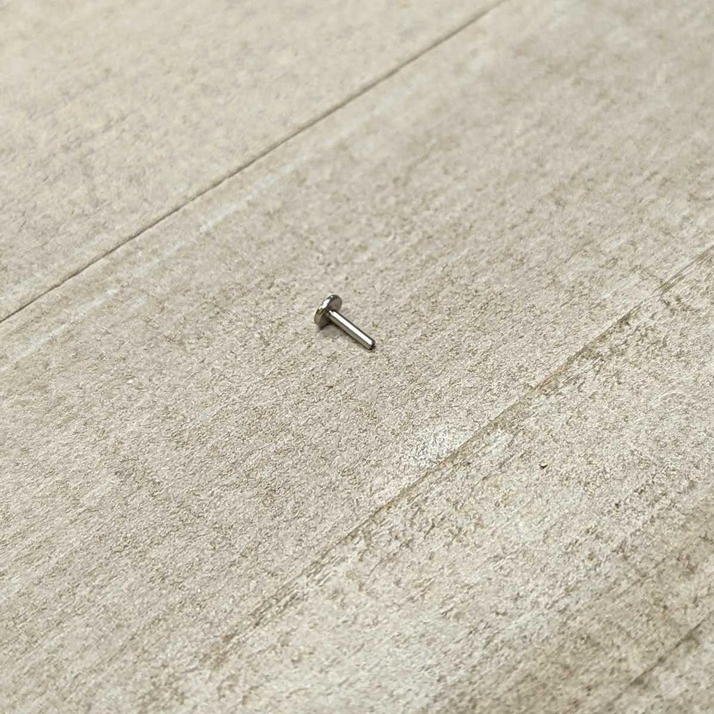 16G 1/4 G23 Titanium Threadless Post Only Labret Tragus