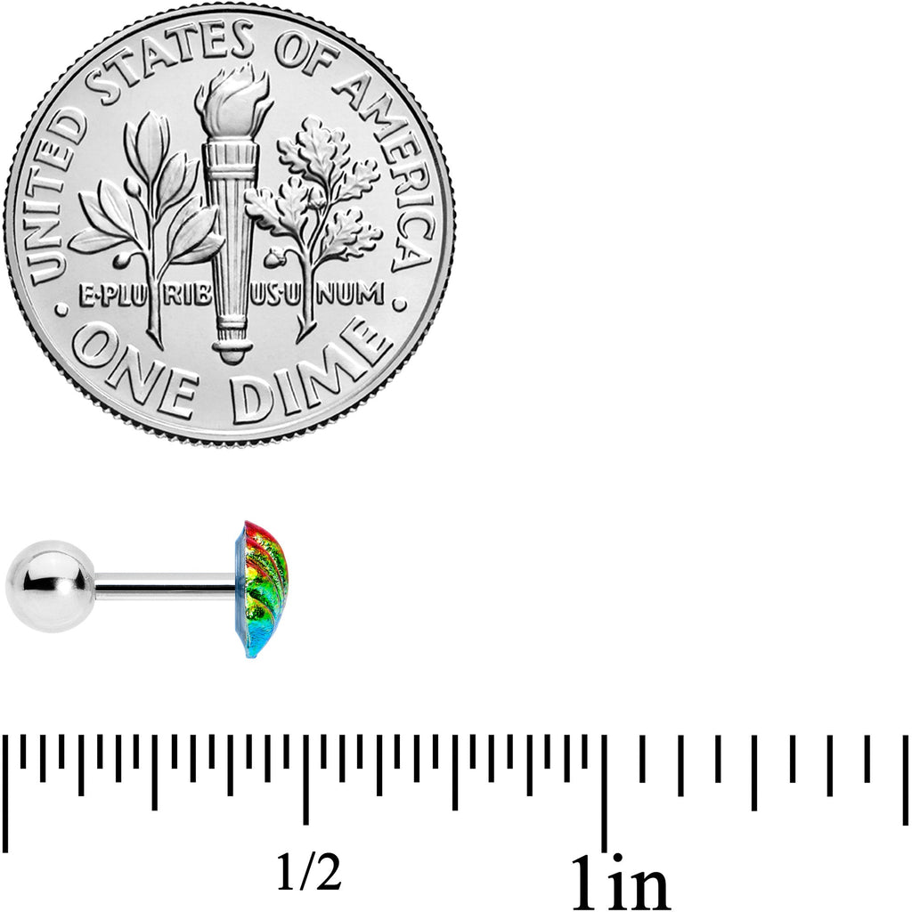 16G 1/4 Nautical Rainbow Shell Seahorse Cartilage Tragus Set of 3