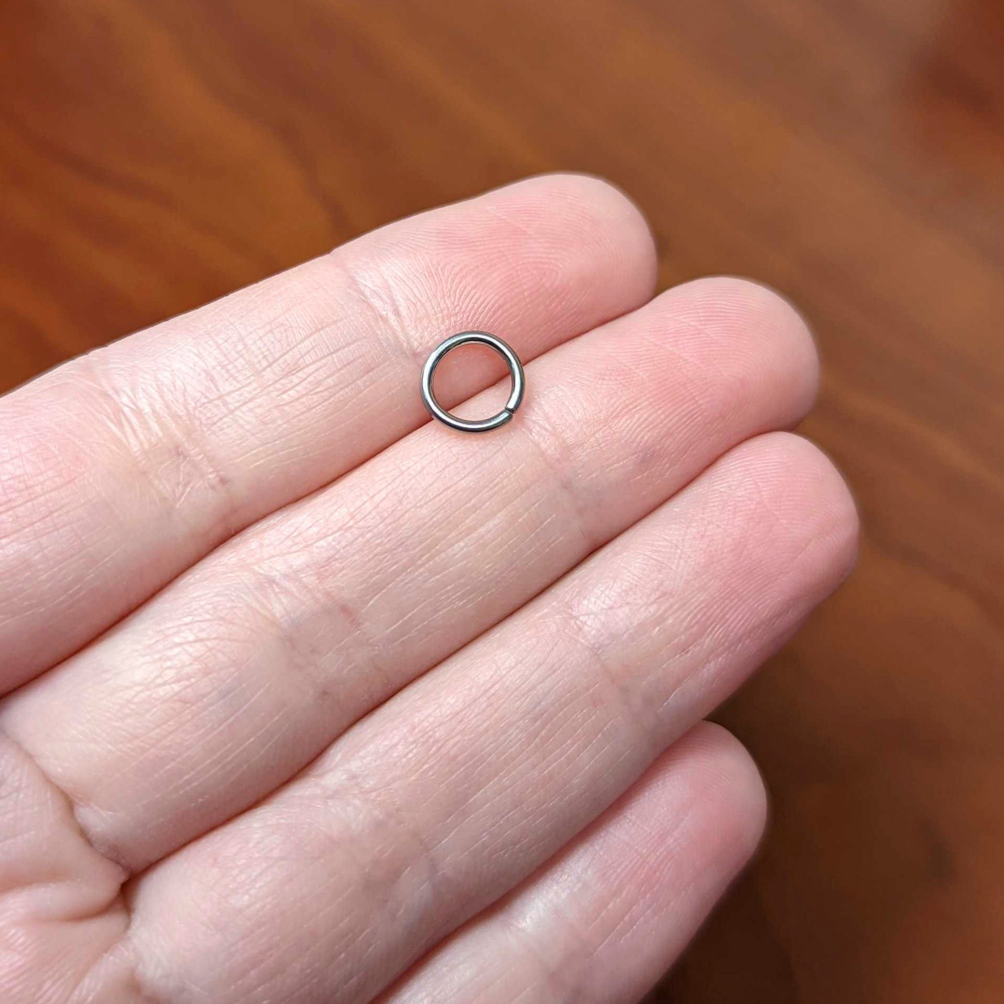 18G 1/4 Grade 23 Titanium Bendable Hoop Ring