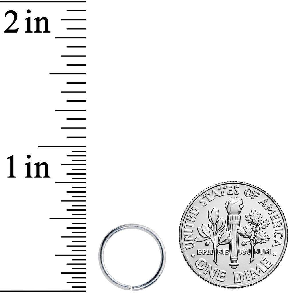 18G 3/8 Grade 23 Titanium Bendable Hoop Ring