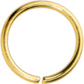 20G 7mm Gold Tone PVD Grade 23 Titanium Bendable Hoop Ring