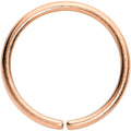 18G 3/8 Rose Gold Tone PVD Grade 23 Titanium Bendable Hoop Ring