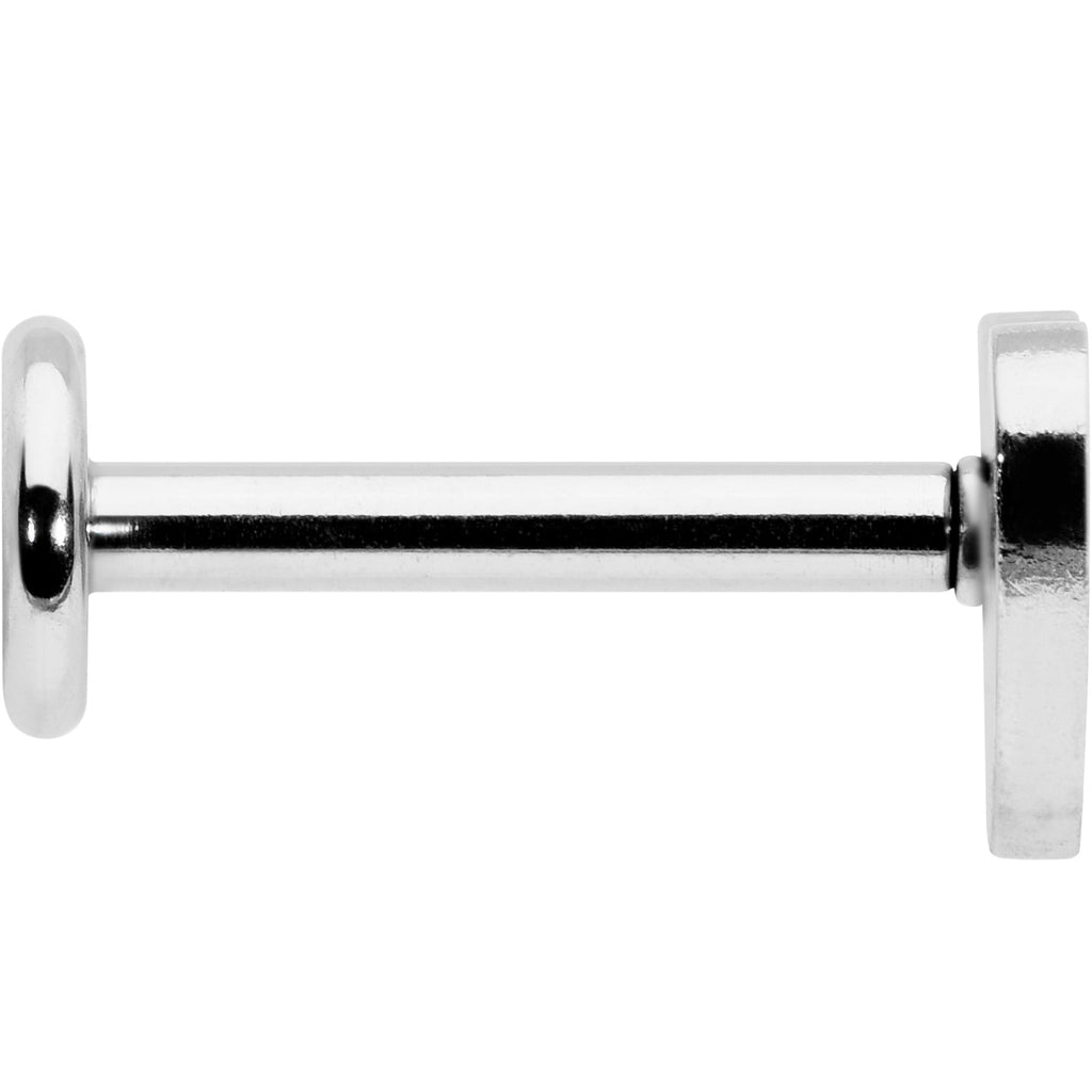 16G 5/16 Simple Heart Internally Threaded Labret Monroe Tragus