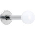 16G 5/16 Matte White Aurora Labret Monroe Tragus