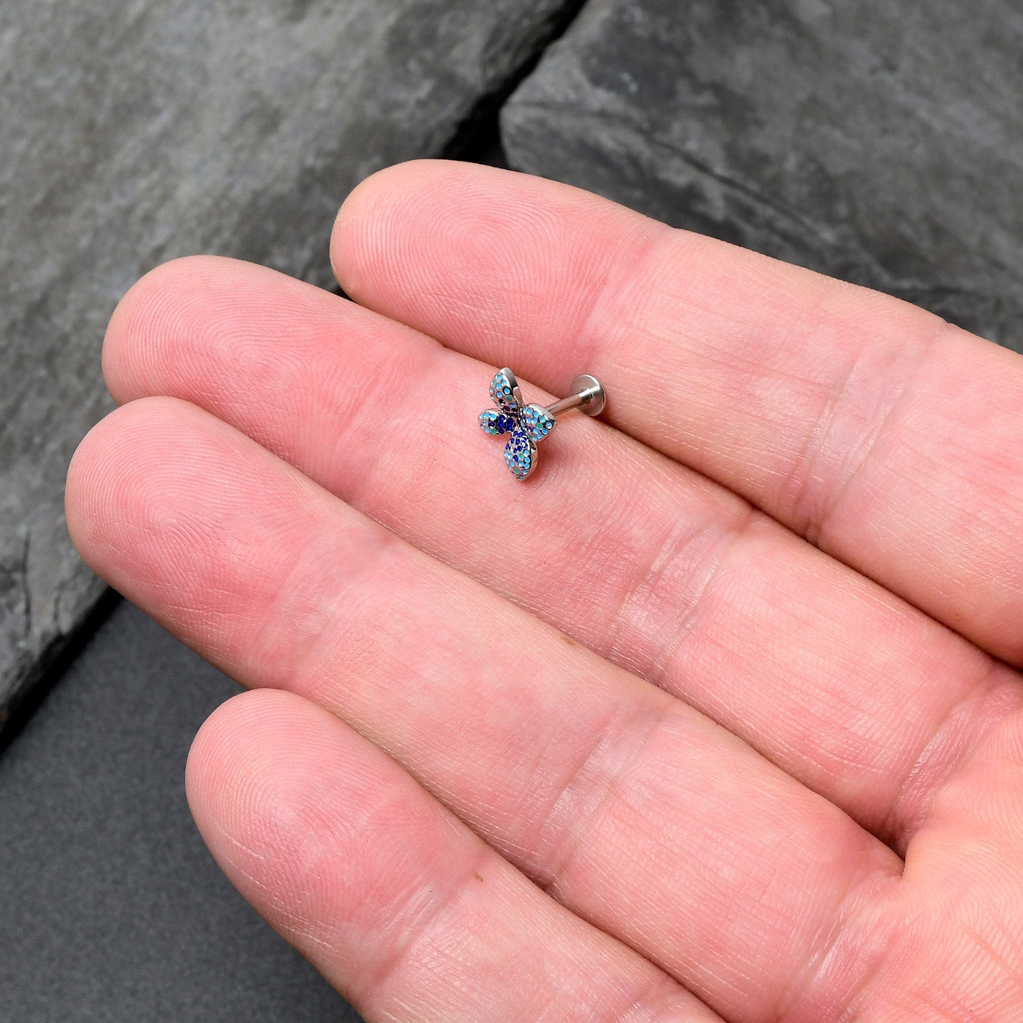 16G 5/16 Glamour Butterfly Labret Monroe Tragus