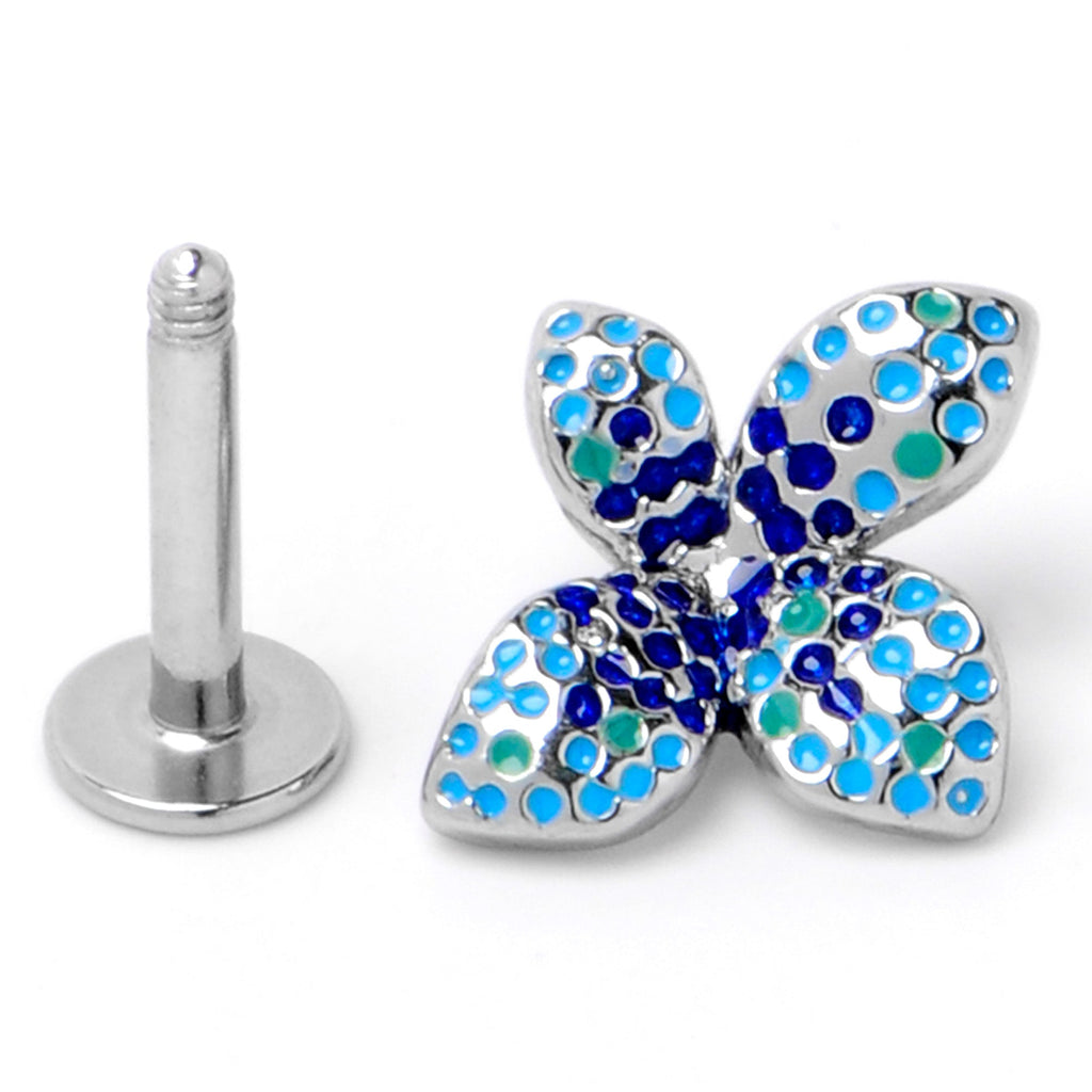 16G 1/4 Glamour Butterfly Labret Tragus