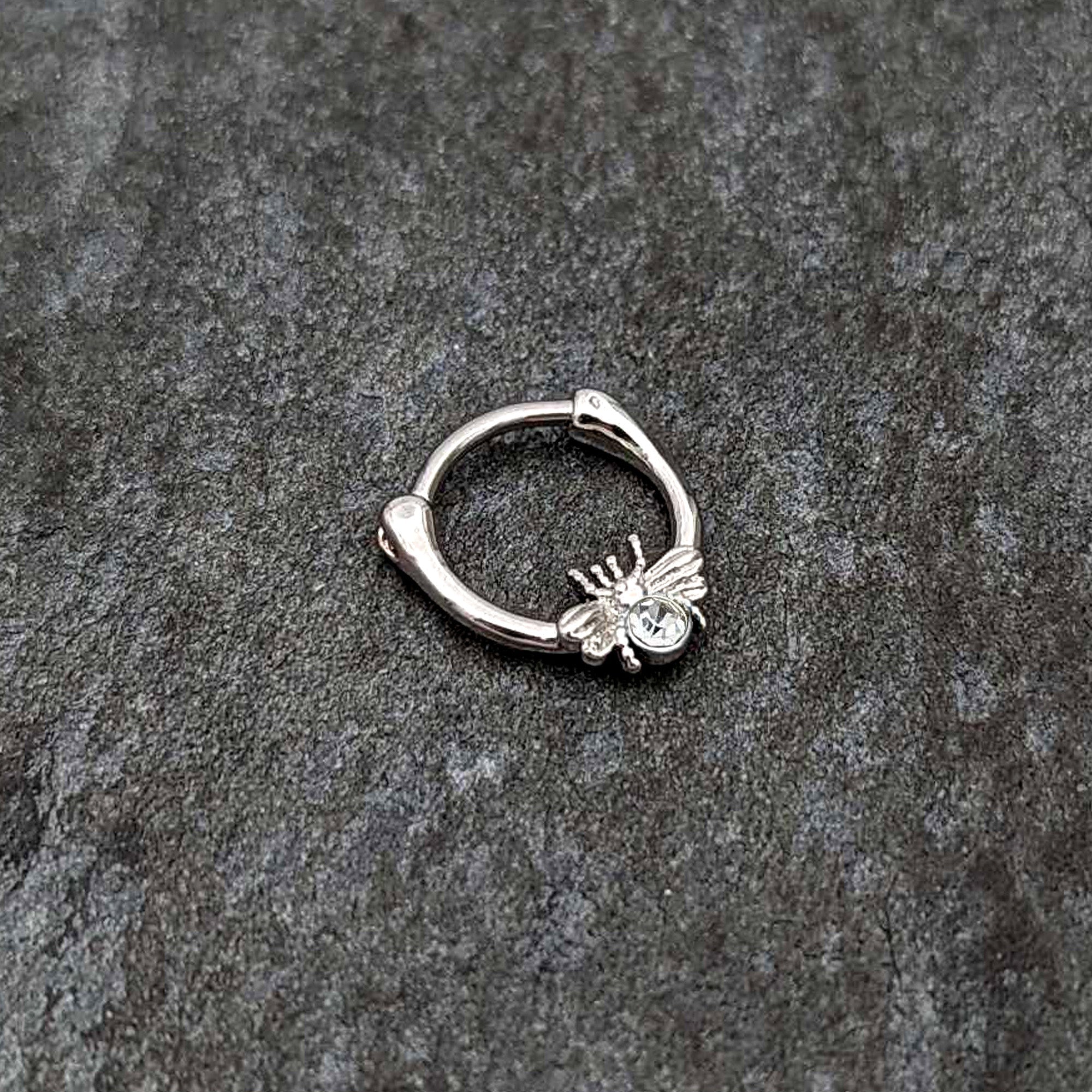 16G 5/16 Clear Gem Ultra Fly Cartilage Clicker