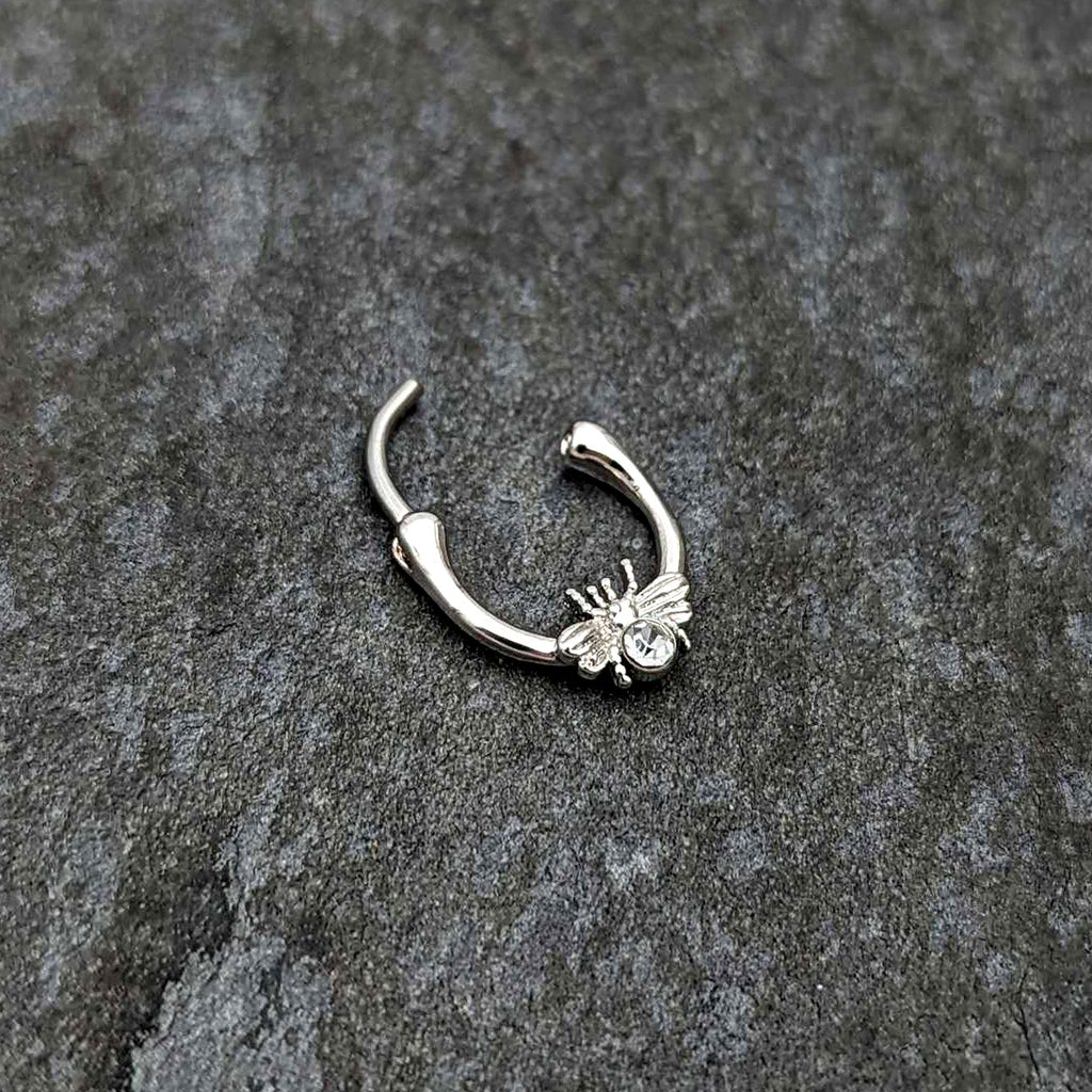 16G 5/16 Clear Gem Ultra Fly Cartilage Clicker