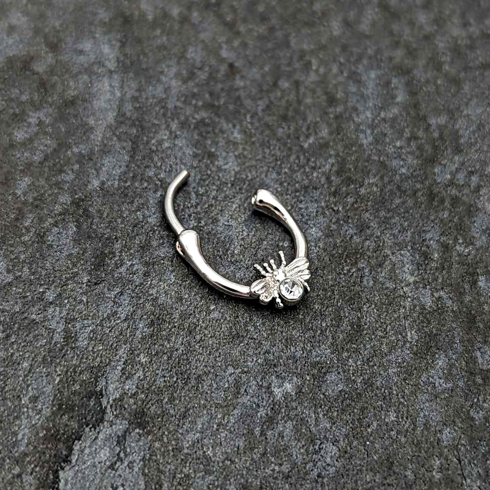 16G 5/16 Clear Gem Ultra Fly Cartilage Clicker
