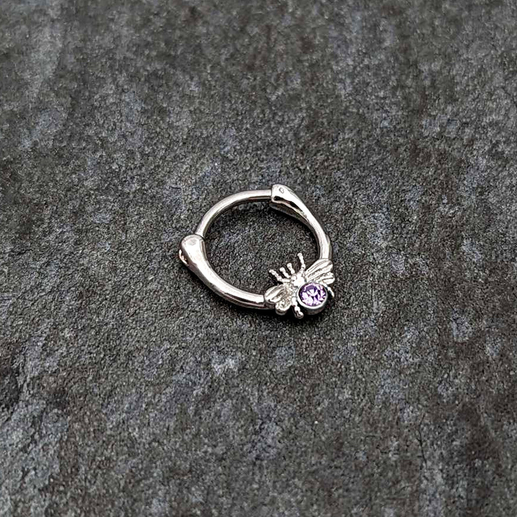 16G 5/16 Purple Gem Ultra Fly Cartilage Clicker