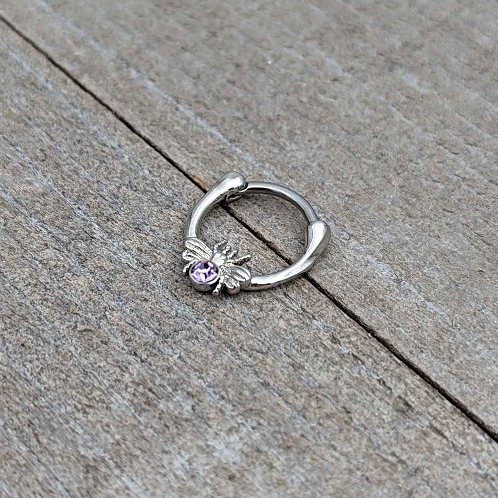 16G 5/16 Purple Gem Ultra Fly Cartilage Clicker