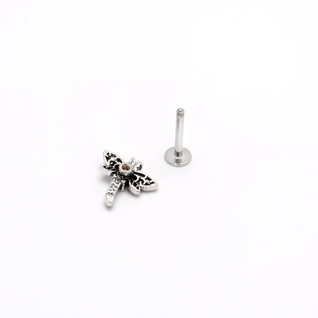 16G 5/16 Purple Yellow Gem Dragonfly Ornate Labret Monroe Tragus