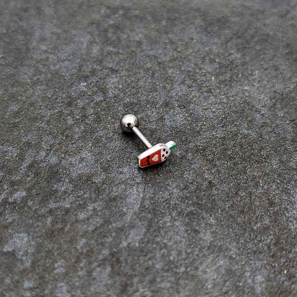 16G 5/16 Sweet Pumpkin Frappe Autumn Cartilage Tragus Earring