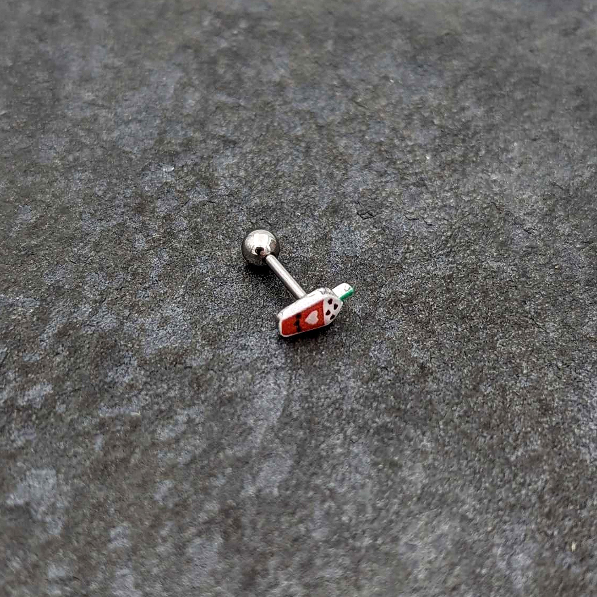 16G 5/16 Sweet Pumpkin Frappe Autumn Cartilage Tragus Earring