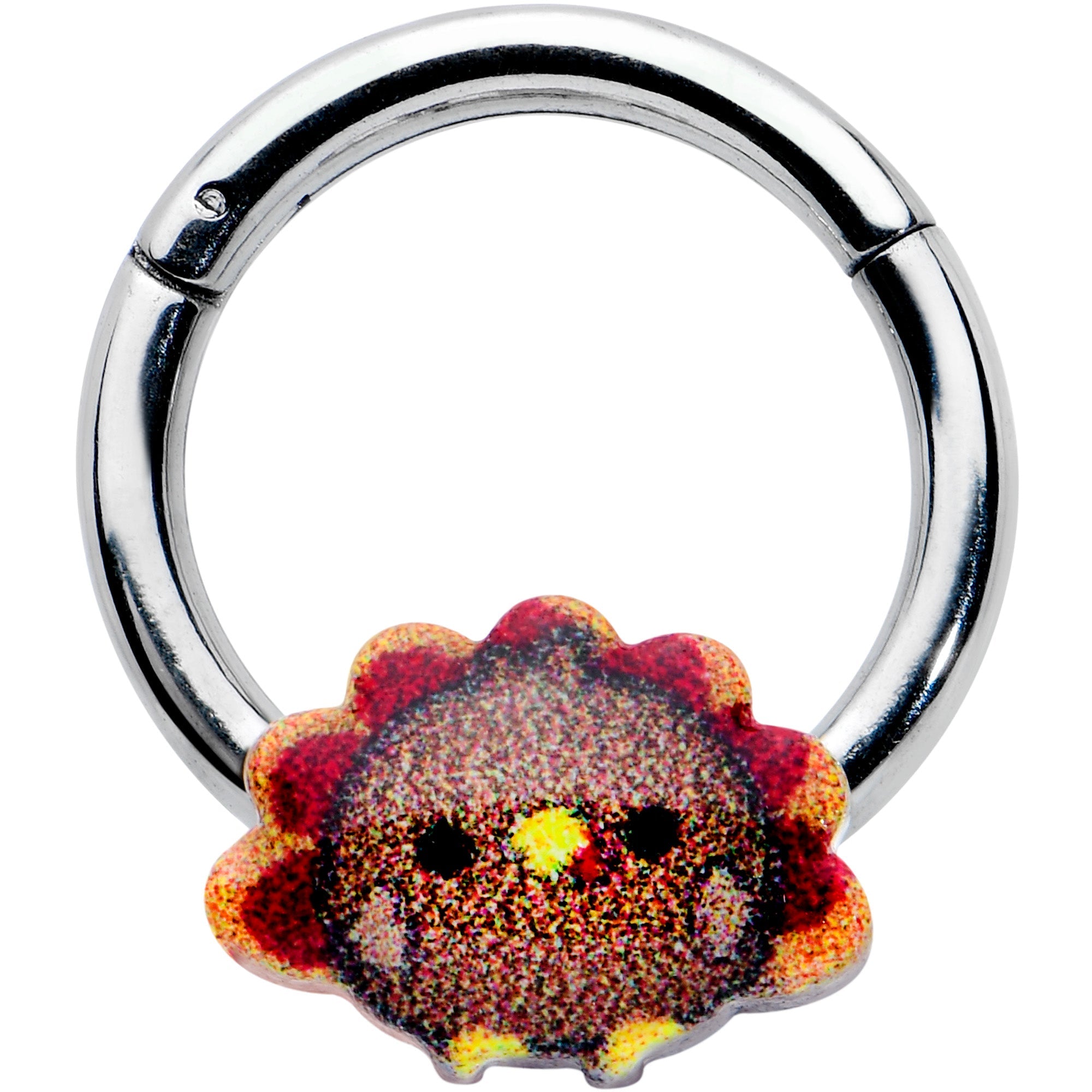 16G 5/16 Sweet Tiny Turkey Thanksgiving Hinged Segment Ring