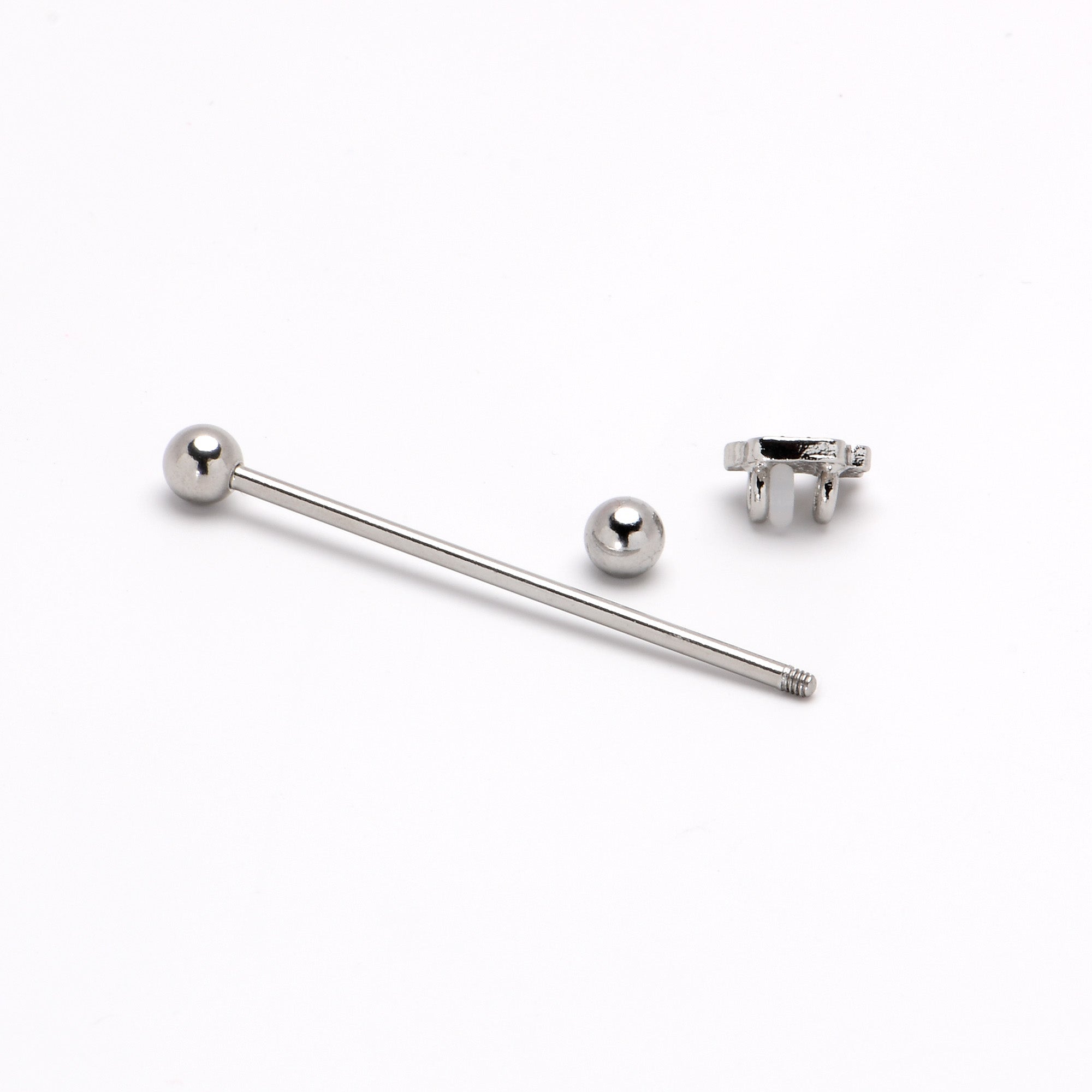 14G Sweet Happy Cupcake Industrial Barbell 38mm