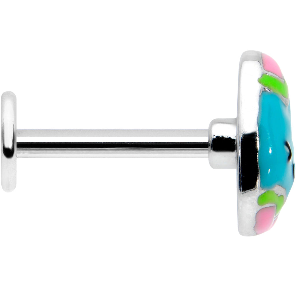 16G 5/16 Blue Celebration Easter Egg Labret Monroe Tragus