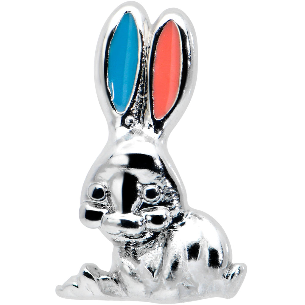 16G 5/16 Easter Bunny Red Blue Ears Labret Monroe Tragus