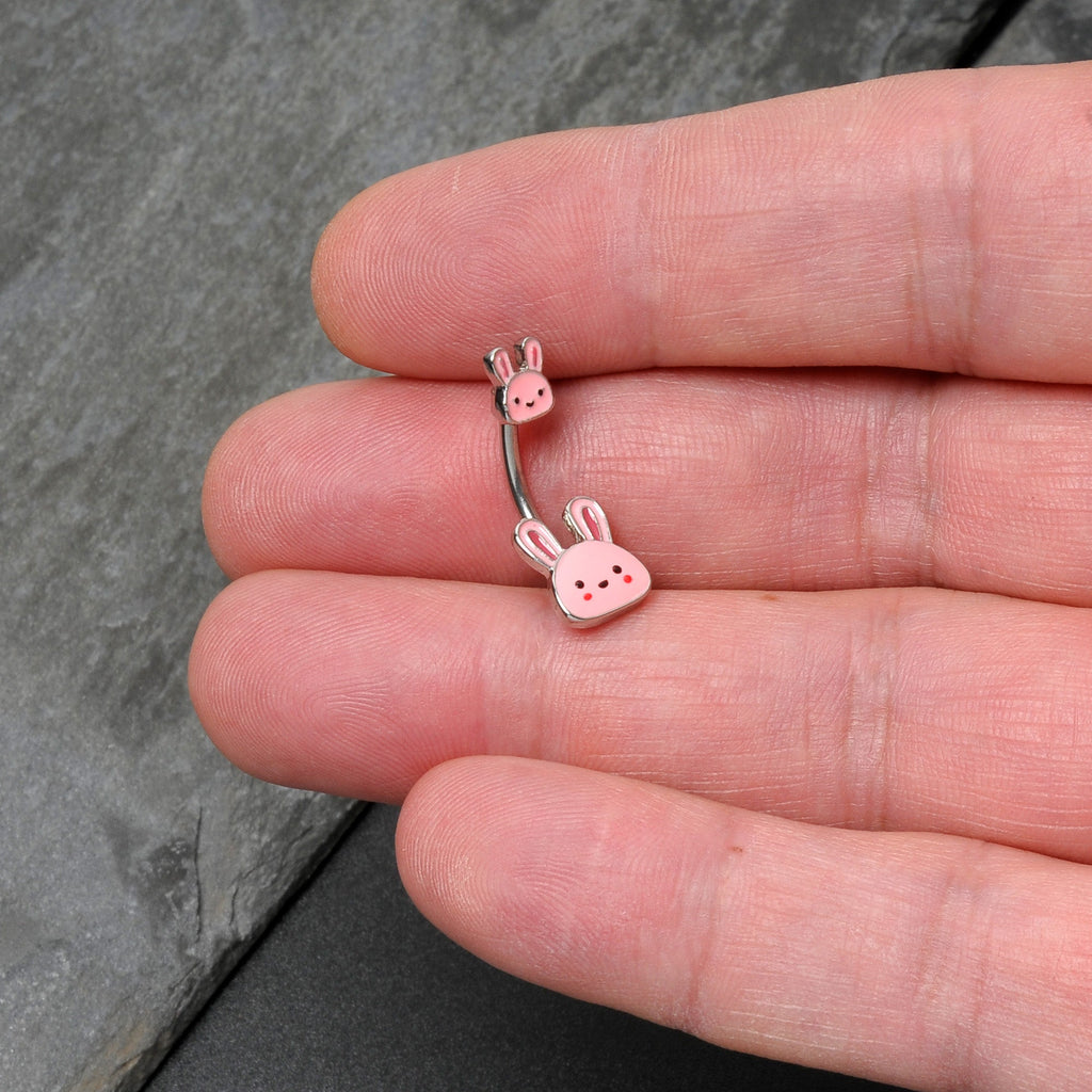 Kawaii Cutie Easter Bunny Double Mount Belly Ring