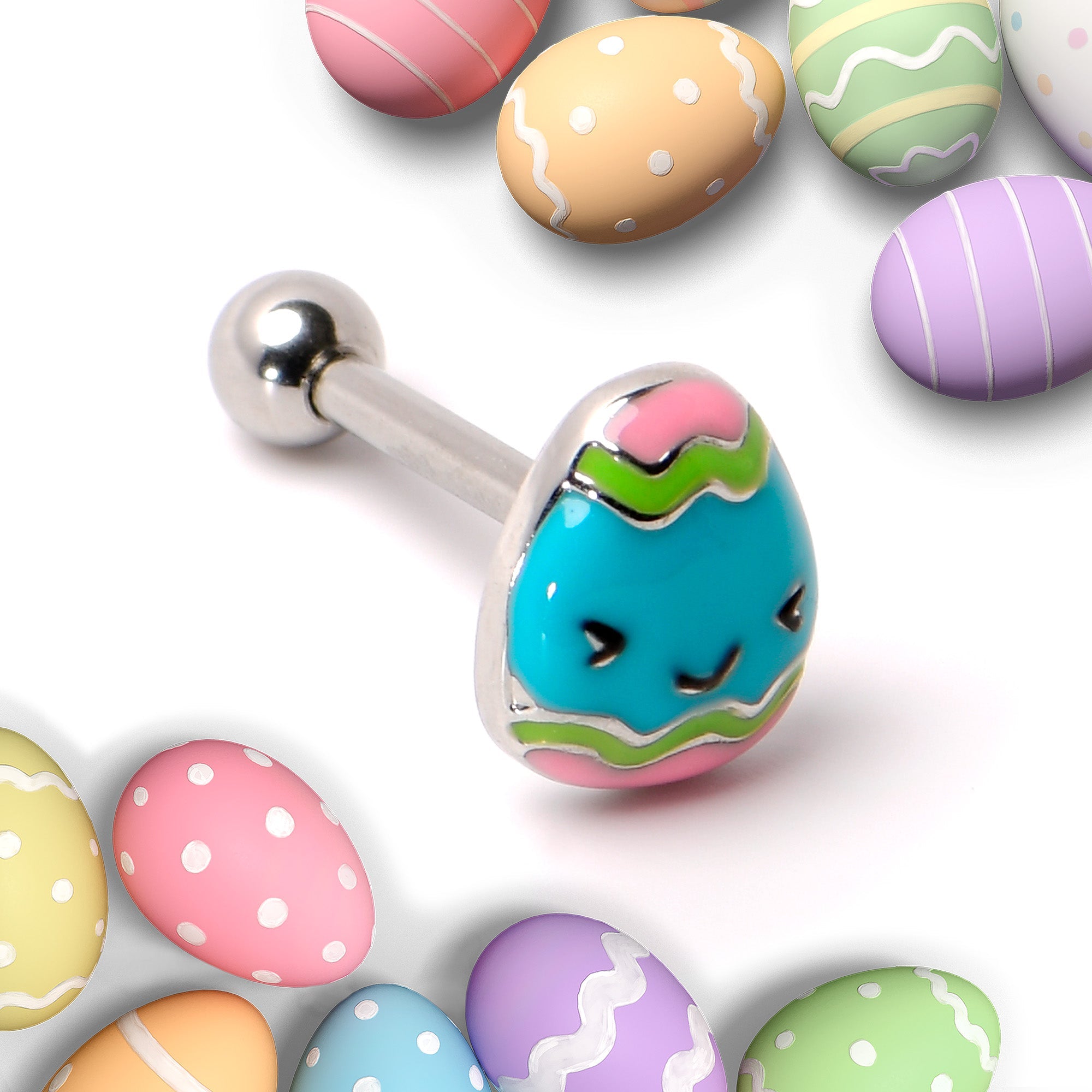 16G 5/16 Celebration Easter Egg Cartilage Tragus Earring