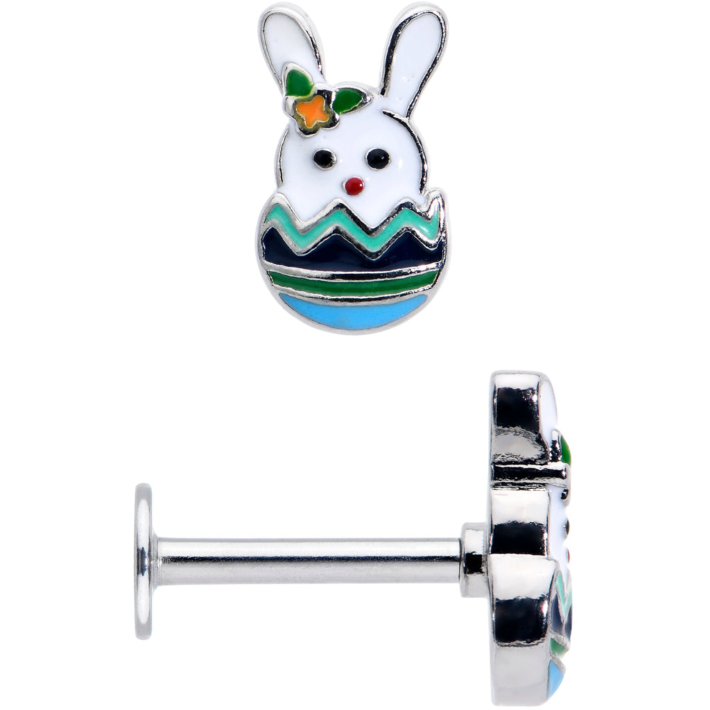 16G 5/16 Easter Egg Bunny Labret Monroe Tragus