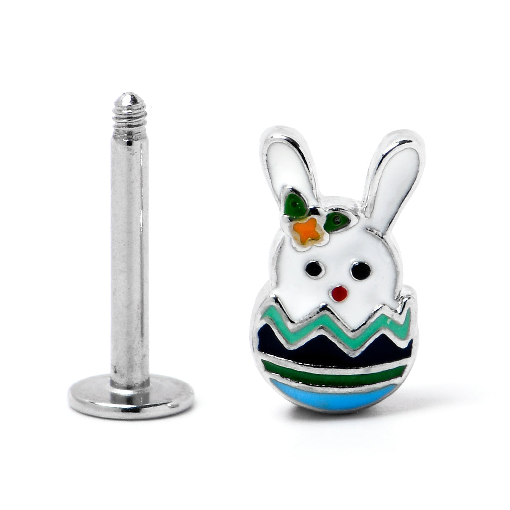 16G 5/16 Easter Egg Bunny Labret Monroe Tragus