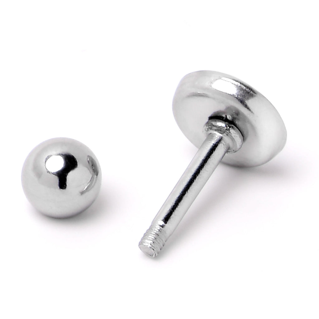 16G 1/4 Heart Flag Patriotic Cartilage Tragus Earring