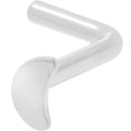 18G 1/4 ASTM F-136 Implant Grade Titanium Moon End L Shape Nose Ring
