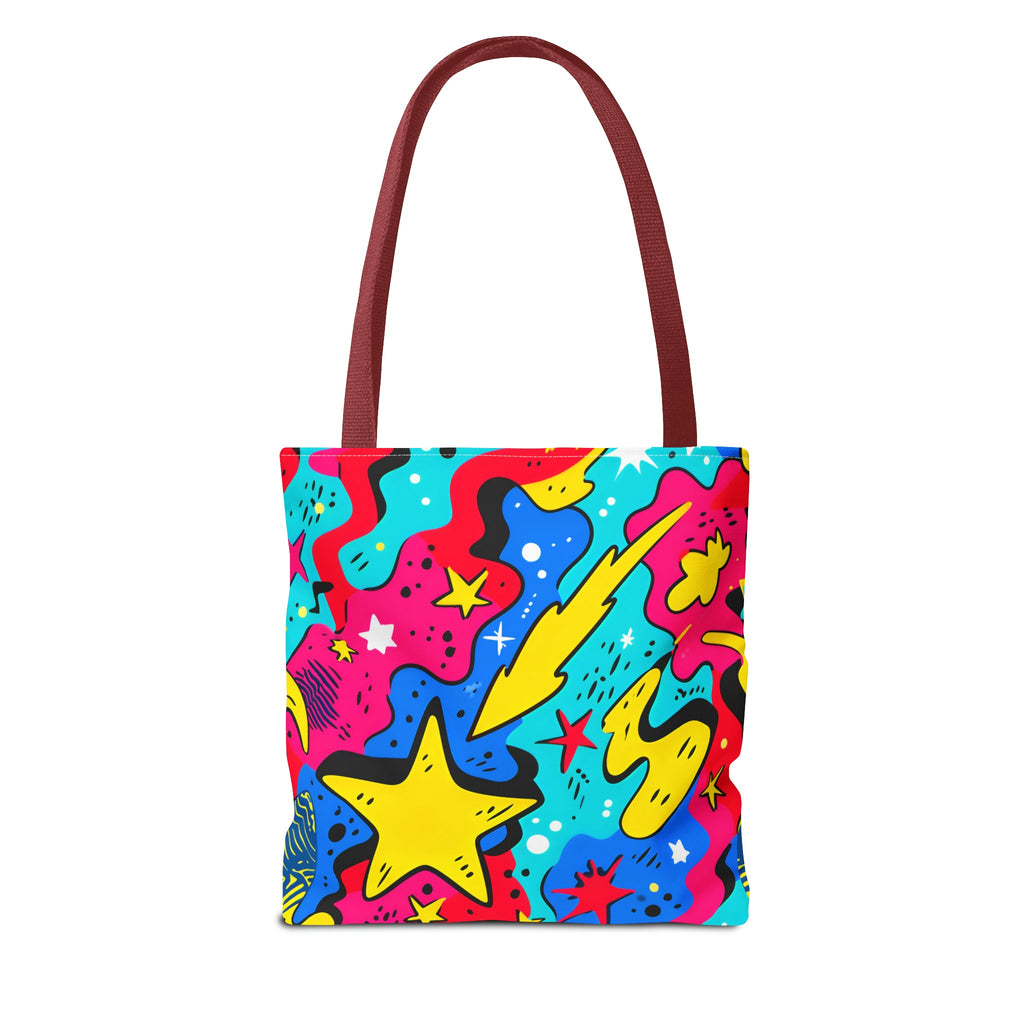 Abstract Comic Pop  AOP Tote Bag featuring Wimpy and his beloved hamburger