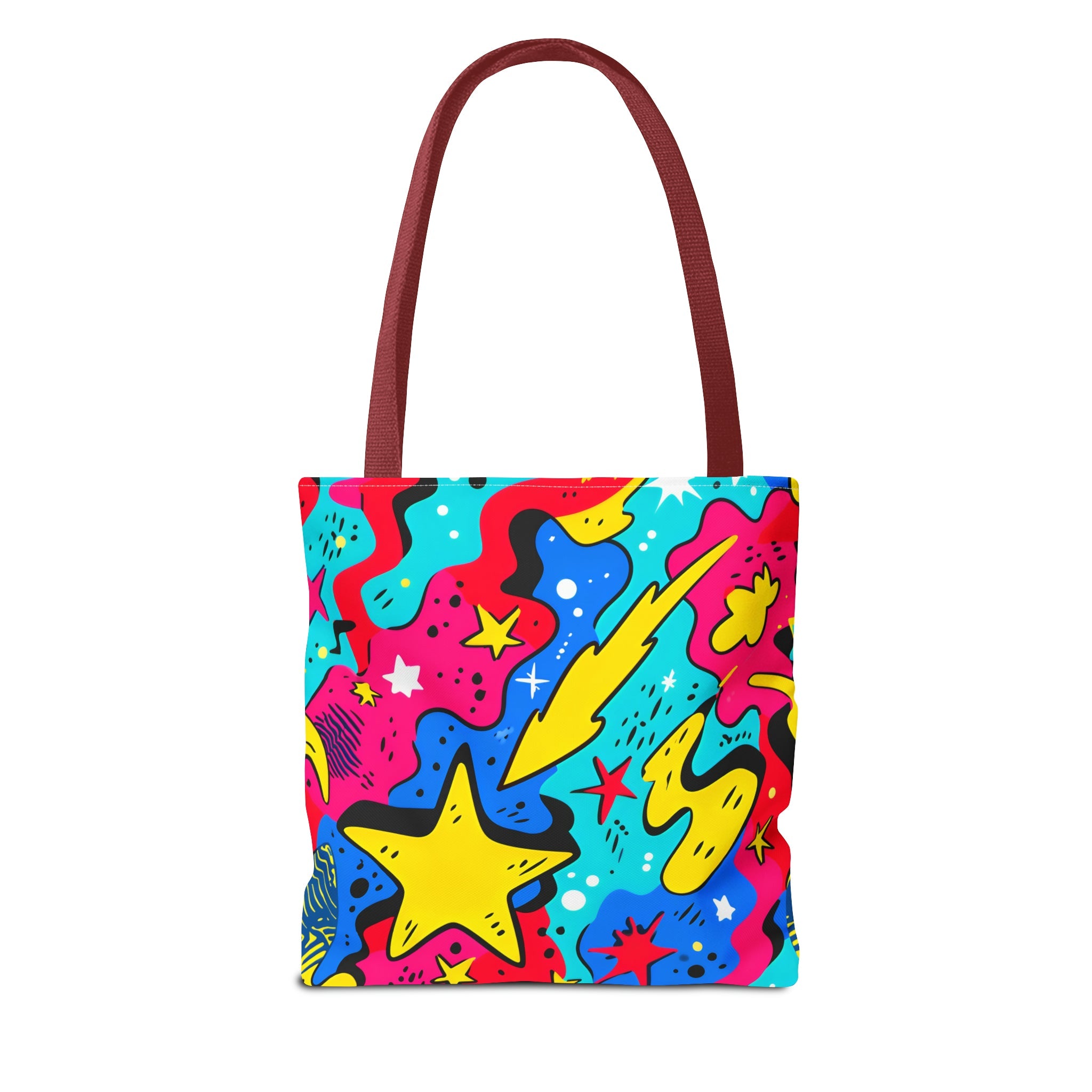 Abstract Comic Pop  AOP Tote Bag featuring Wimpy and his beloved hamburger
