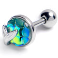 16G 1/4 Mermaid Light Blue Scale Tail Cartilage Tragus Earring