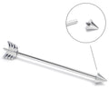 14G Internally Threaded Flying Arrow Industrial Barbell 38mm