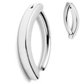 14G 1/2 ASTM F-136 Implant Grade Titanium Hinged Hoop Belly Ring