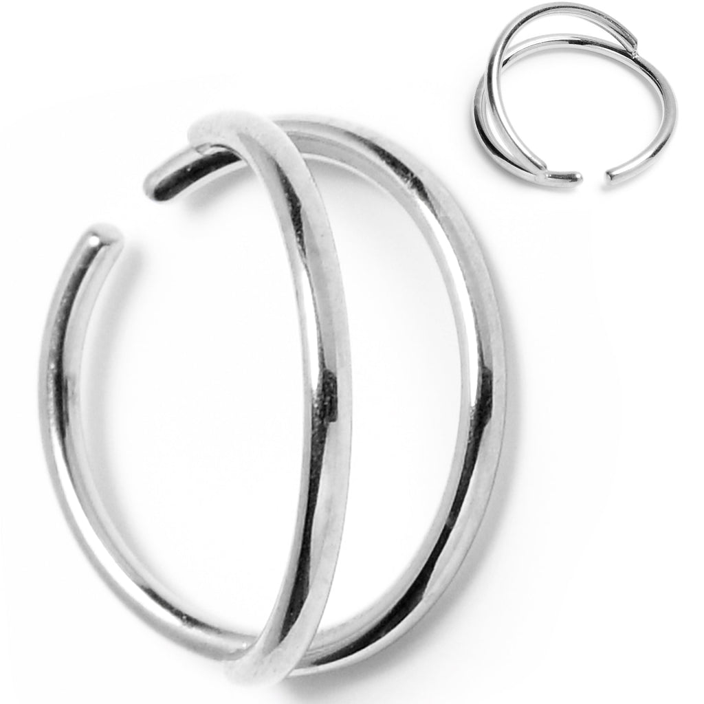 20G 5/16 Stainless Steel Double Nose Hoop