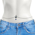 Blue Gem Heart Colorful Butterfly Belly Ring Belly Chain
