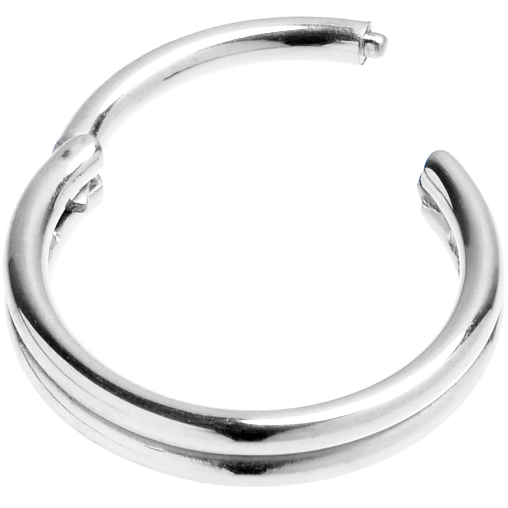 20G 7mm 316L Surgical Steel Double Precision Hinged Segment Ring