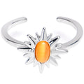 Super Sunshine Yellow Orb Adjustable Toe Ring