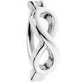 14G 3/8 Grade 23 Titanium Infinity Symbol Hinged Hoop Belly Ring