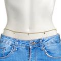 Gold Tone Round Dangles Belly Chain