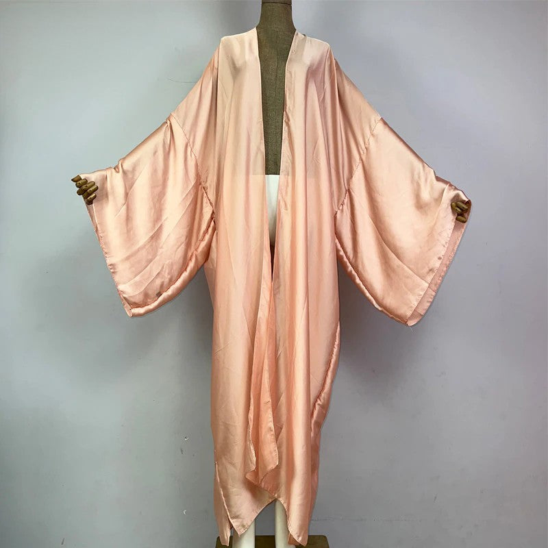 Peach Silk Kimono