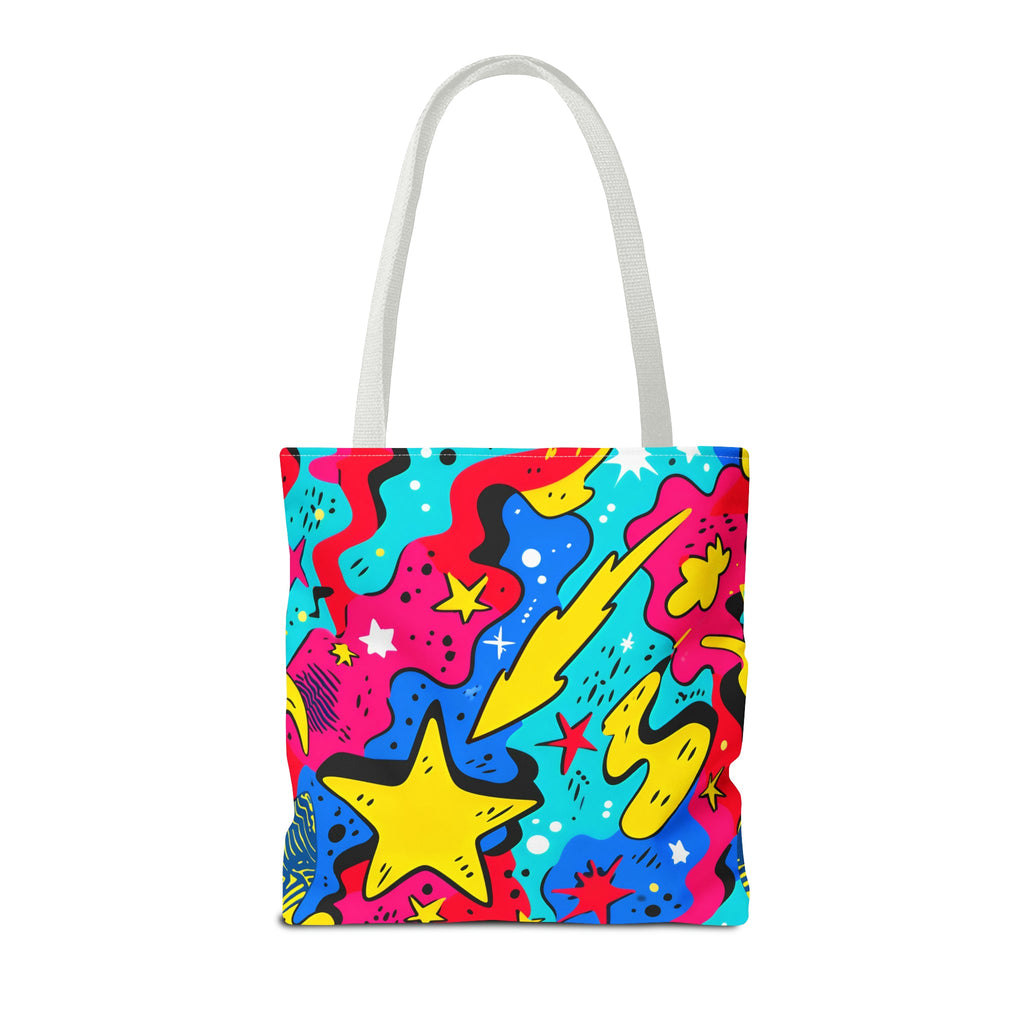 Abstract Comic Pop  AOP Tote Bag featuring Wimpy and his beloved hamburger