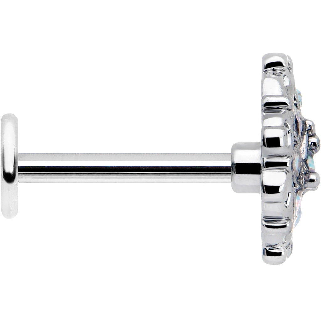 16G 5/16 Aurora Gem Retro Sunburst Labret Monroe Tragus