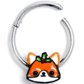 16G 3/8 Holly Holiday Fox Hinged Segment Ring