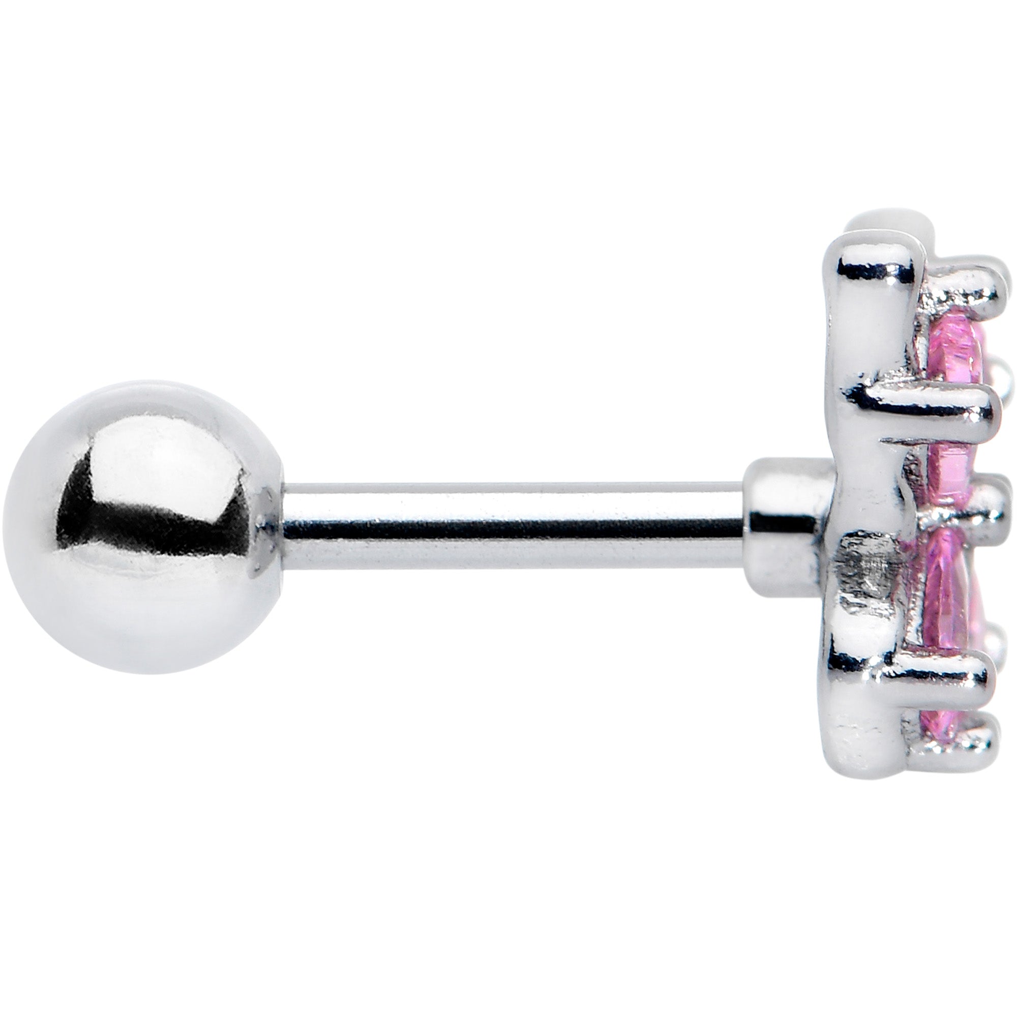 16G 1/4 Pink Gem Butterfly Glory Cartilage Tragus Earring